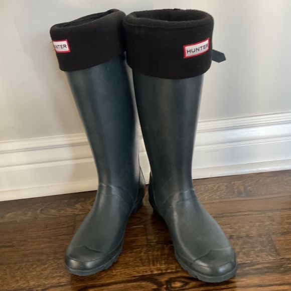 Hunter Wide Calf Rain boots size 7 - Picture 6 of 10